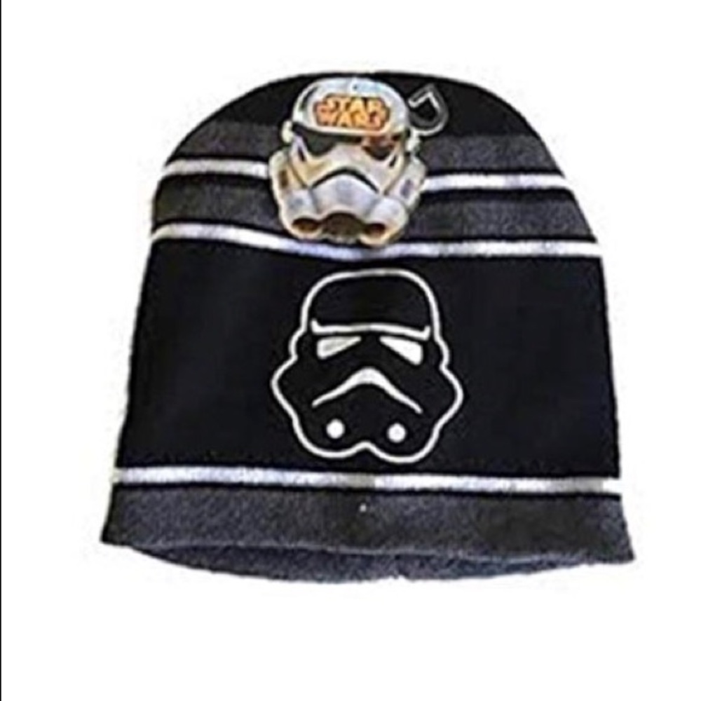 Star Wars Storm Trooper Striped Knit Beanie Hat